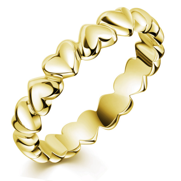 8824VG ring heart 925/- gold plated