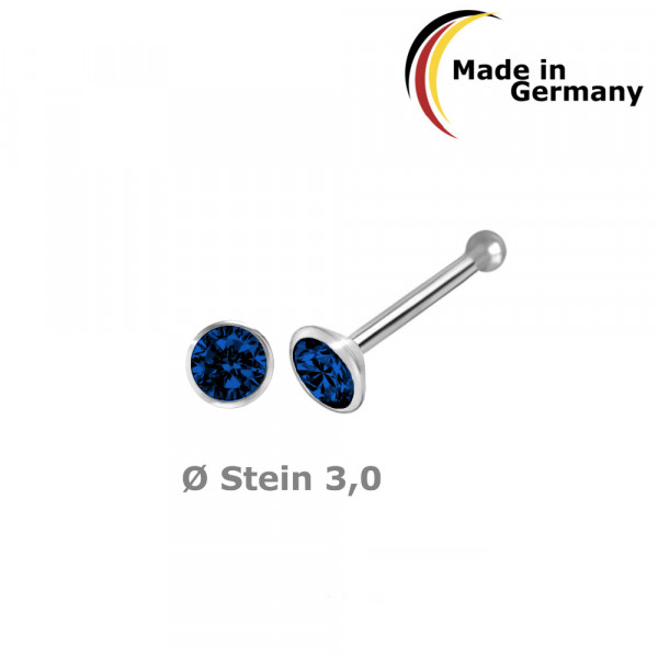 5375Ksb nose stud CZ 3,0 925/-