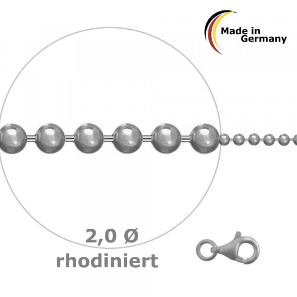 9615RH bead-chain (2,0 Ø) 925/-