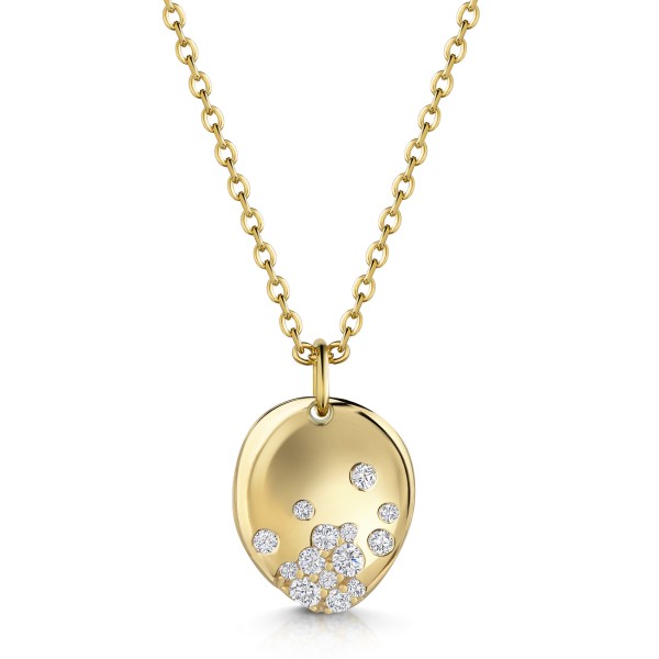 008927-231104-042--8927VGco Collier wellig oval CZ 925/- gelb vergoldet