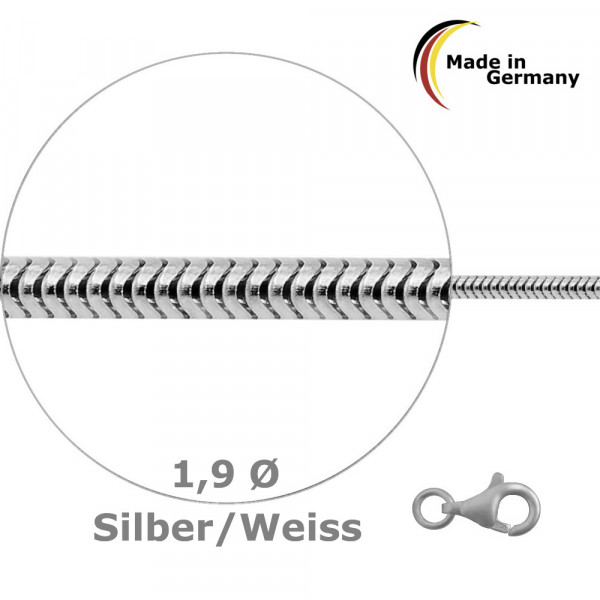 9687 echte Schlangen-Kette 1,9 925/-