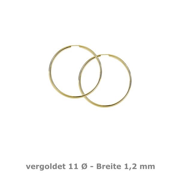 5450VG-11 Rohrcreole 1,2 925/- vergoldet