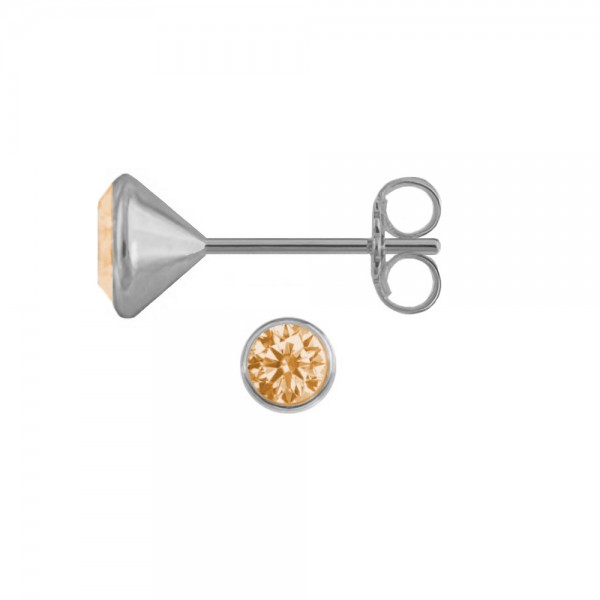 3181RHch Kelchstecker CZ 5,0 925/- rhodiniert