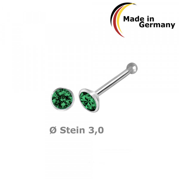 5375Ksm nose stud CZ 3,0 925/-