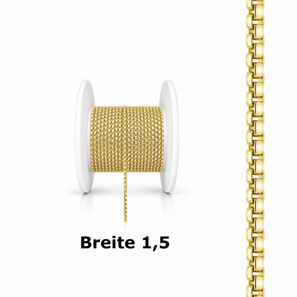 099706-231100-100--99706VG-100 Venzianer Rund-Meterkette 1,5 925/- 3/000 plattiert