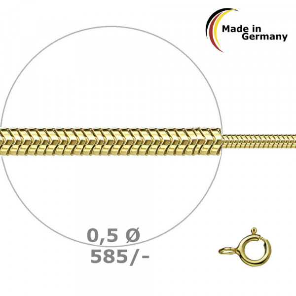 7600 snake-chain (approx. Ø 0,5) 585/-