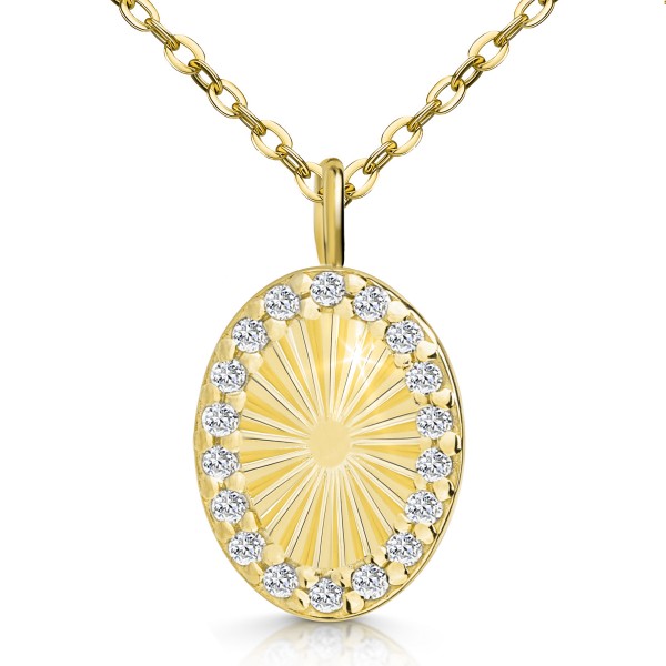 008905-230104--8905VGah Anhänger Sonnenkreis oval 925/- 3/000 vergoldet