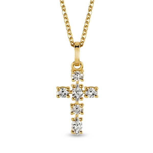 006595-300104--6595 Anhänger Kreuz 333/-