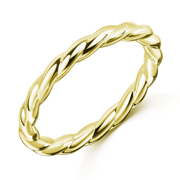 008827-230600-52--8827VG Ring gedreht 925/- 3/000 vergoldet