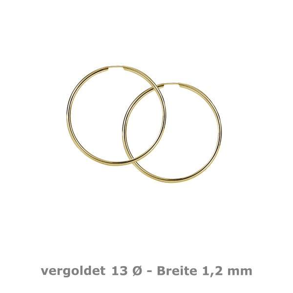 5450VG-13 Rohrcreole 1,2 925/- vergoldet
