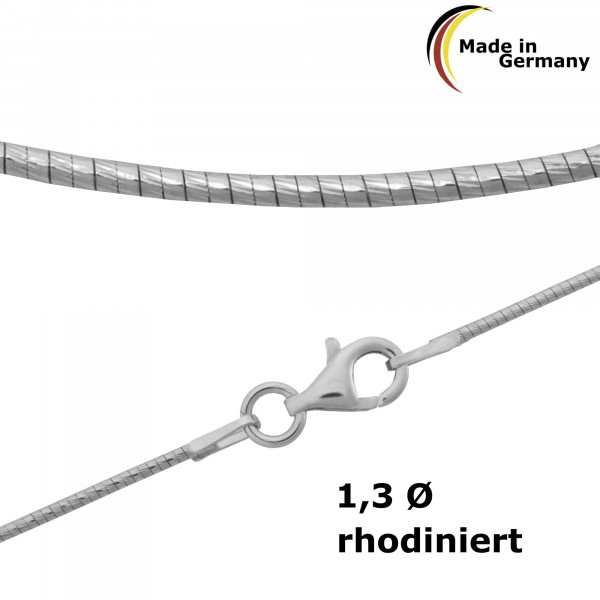 9647RH Seil-Omega 1,3 925/- rhodiniert