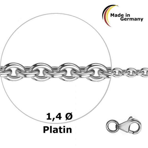 007704-611100-042--7704 Platin Rund-Anker-Kette 1,4 950/-