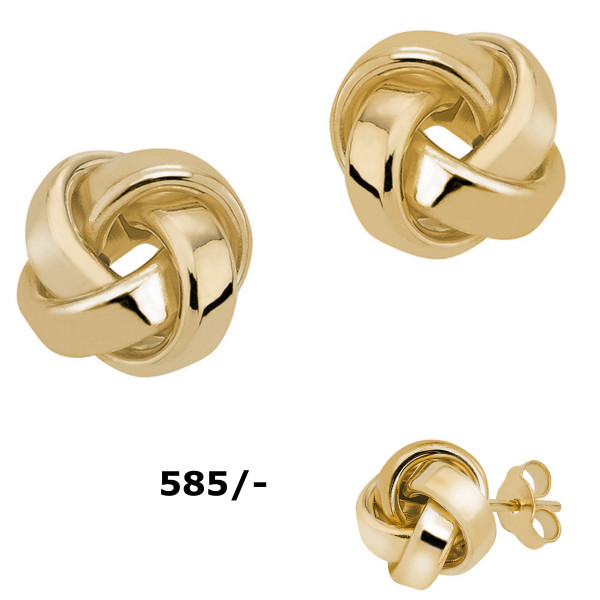6600 Ohrstecker Motiv Knoten 585/-