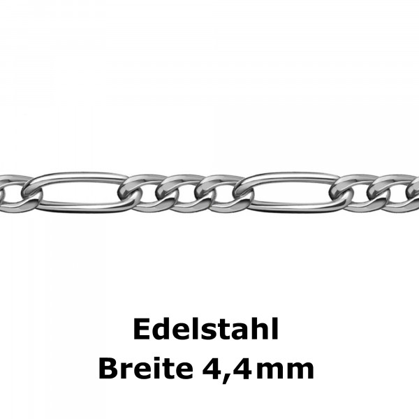 4770 Figaro-Kette 4,4 Edelstahl