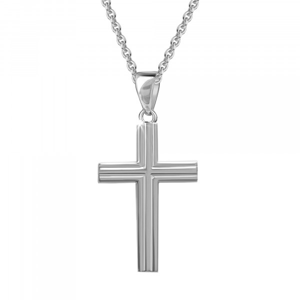 5664RH Anhänger Kreuz 925/- rhodiniert