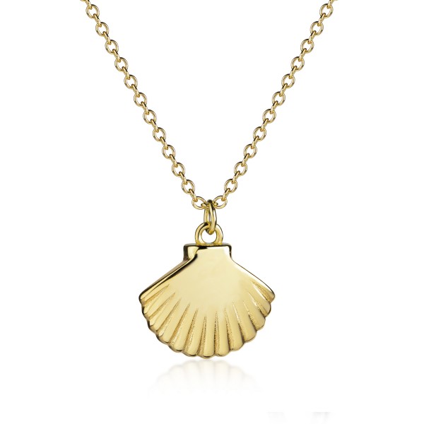 003876-230100--3876VG Anhänger mit Kette Muschel 925/-