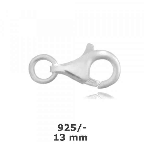 F9012 Furnitur Karabiner 925/- (3 Stück Verpackungseinheit)
