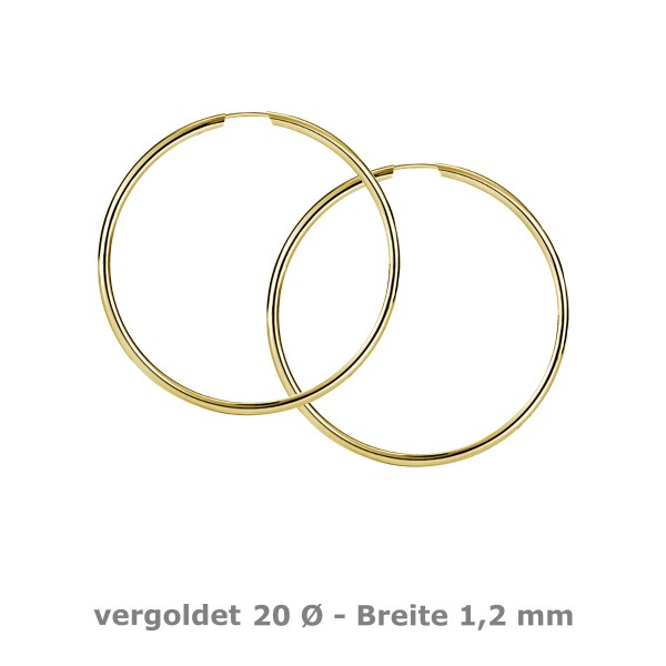 5450VG-20 Rohrcreole 1,2 925/- vergoldet