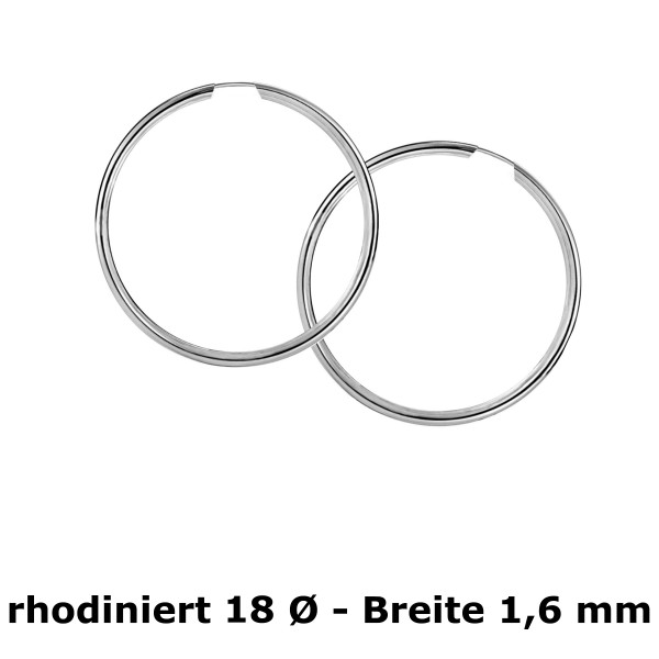005451-201002--5451RH-18 Rohr-Creolen 1,6 925/- rhodiniert