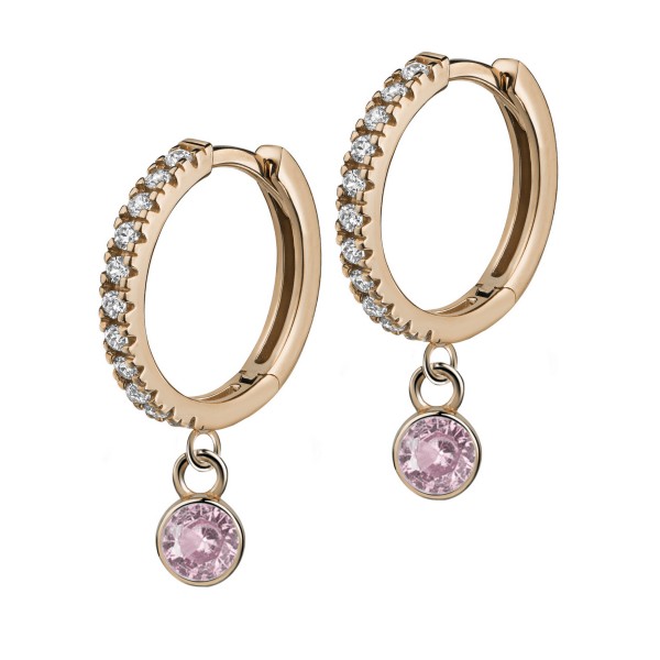 8625VRpi Creolen 925/- rosé vergoldet