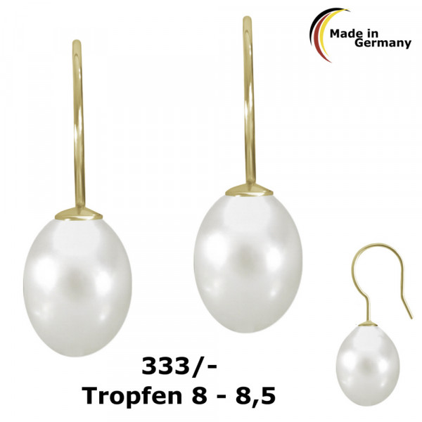 002212-300854--2212 Perl-Ohrhaken Tropfen 8-8,5 333/-