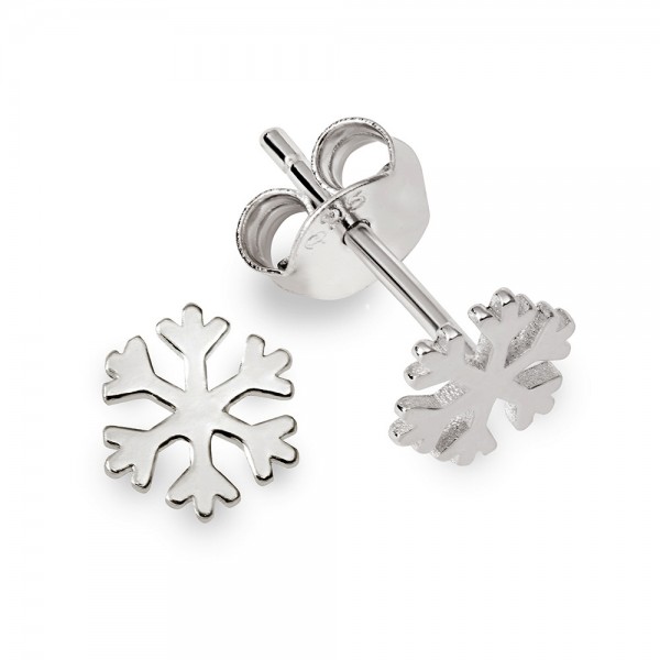 3636 Ohrstecker Motiv Schneestern 925/- rhodiniert