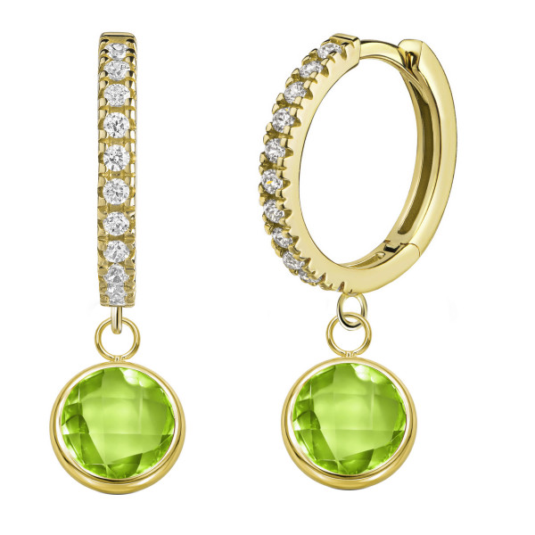 008626-231028--8626VGePE Creolen CZ echt Peridot 925/- vergoldet
