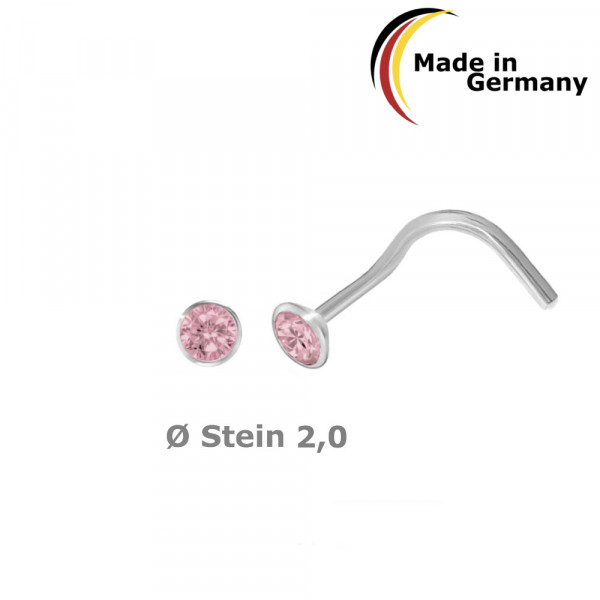 5328pi Nasenstecker/Spirale 925/-