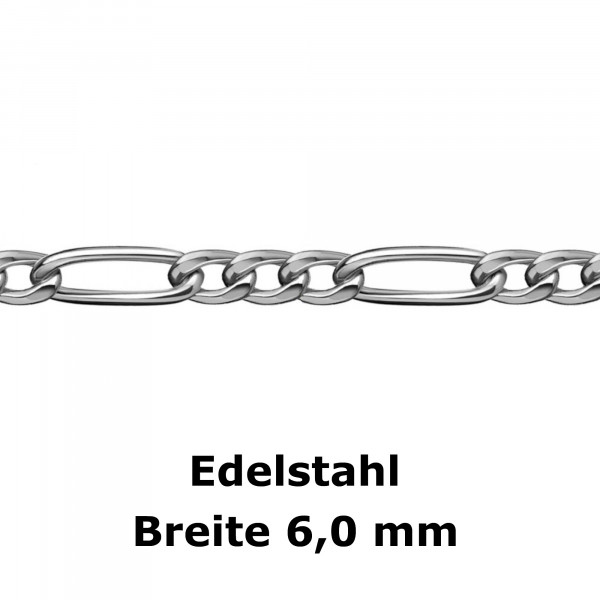 4769-50 Figaro-Kette 6,0 Edelstahl
