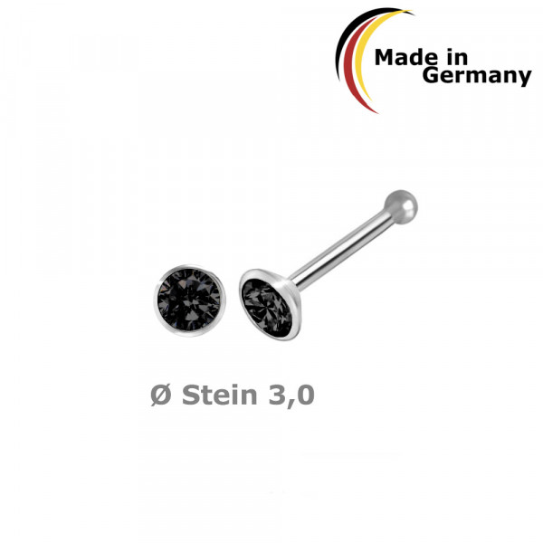 5375Ksc nose stud CZ 3,0 925/-