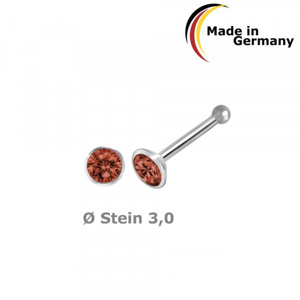 5375Kgr nose stud CZ 3,0 925/-
