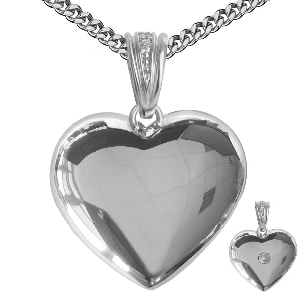 001510-850100--1510 Asche-Schmuck-Anhänger Herz gross Bronze rhodiniert