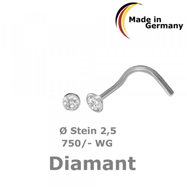 5160w Nasenstecker Diamant 750/-