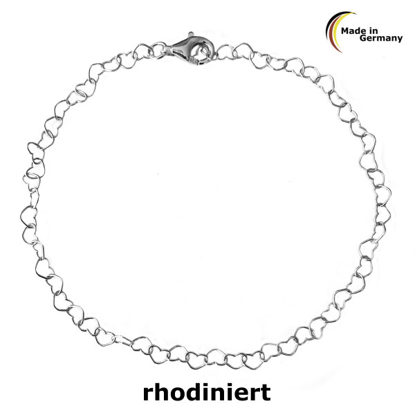 9730RH-19 bracelet heart 3,0 925/-