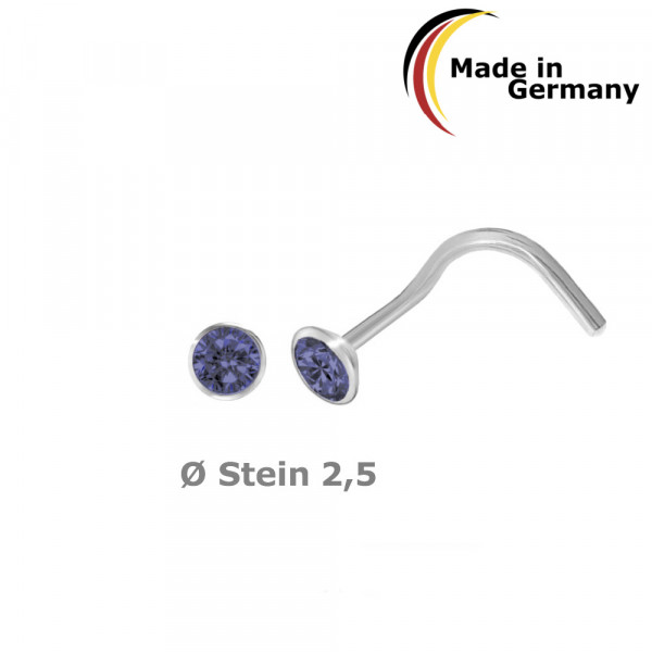 5330ta Nasenstecker/Spirale 925/-