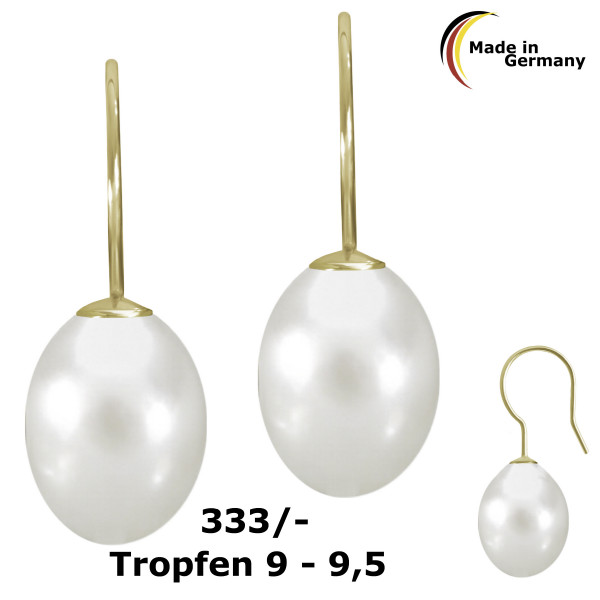 002214-300854--2214T Perl-Ohrhaken Tropfen 9-9,5 333/-