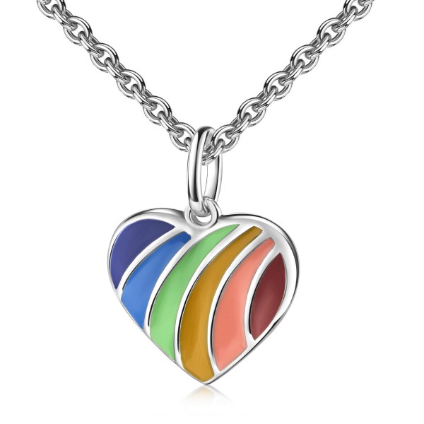 008941-200147--8941 Anhänger Herz Regenbogen 925/- rhodiniert