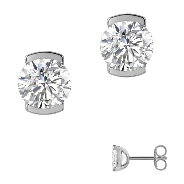 010002-200404--10002RHos Ohrstecker CZ 925/- rhodiniert