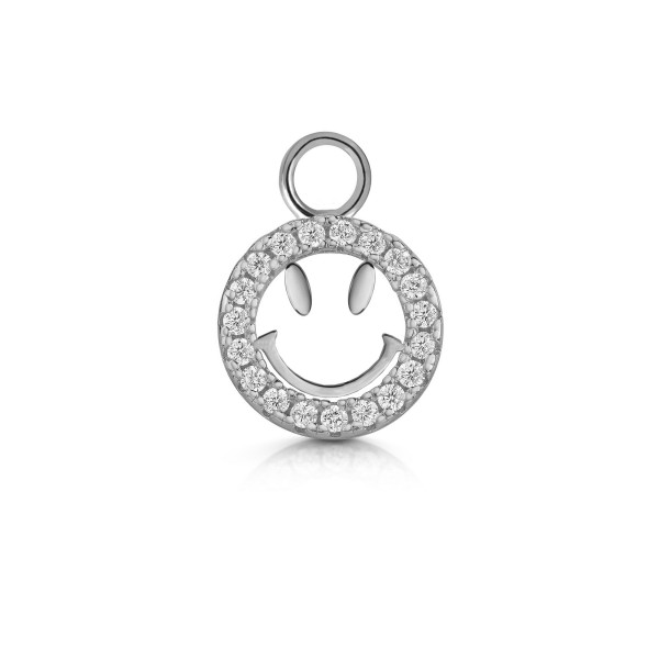 003002-202104--3002eRH Einhängeteil Smiley 925/- rhodiniert