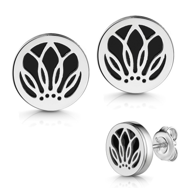 003661-200476--3661RHOS Ohrstecker Lebensblume rhodiniert 925/-