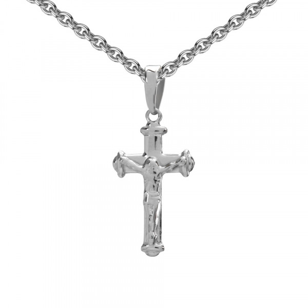 5677RH Anhänger Kreuz 925/- rhodiniert