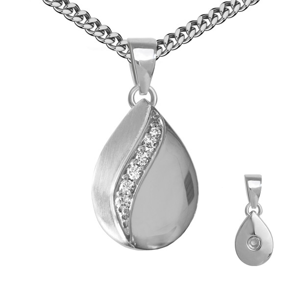 001503-850100--1503 Asche-Schmuck-Anhänger Tropfen Bronze rhodiniert