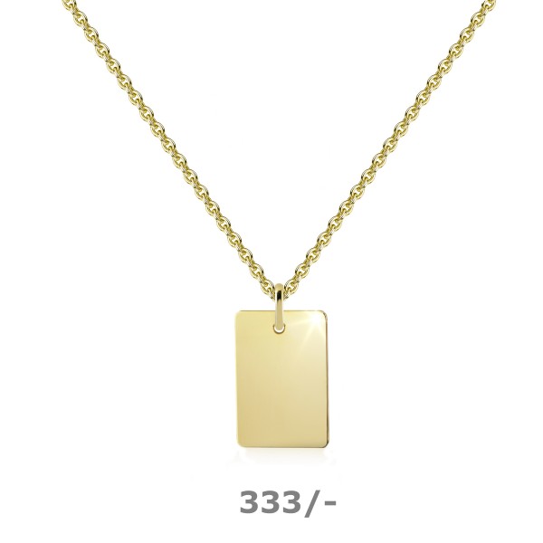 6800 Anhänger Gravurplatte Rechteck 333/-