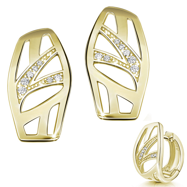 008857-231004--8857VGcr Creolen 925/- gelb vergoldet