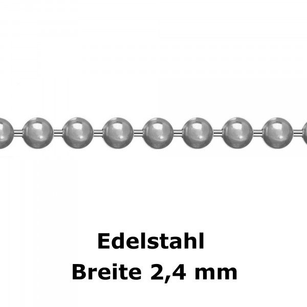 4106-50 Kugel-Kette 2,4 Edelstahl