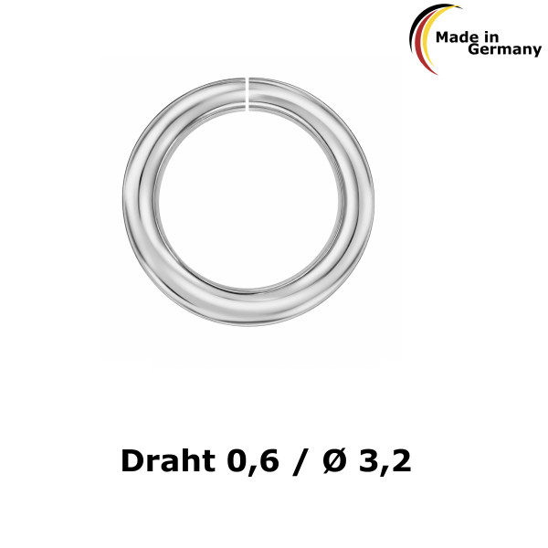 F9034SW finding ring short open 0,6-3,2 925/- silver plated