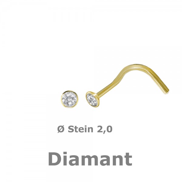 5158 Nasenstecker Diamant 750/-