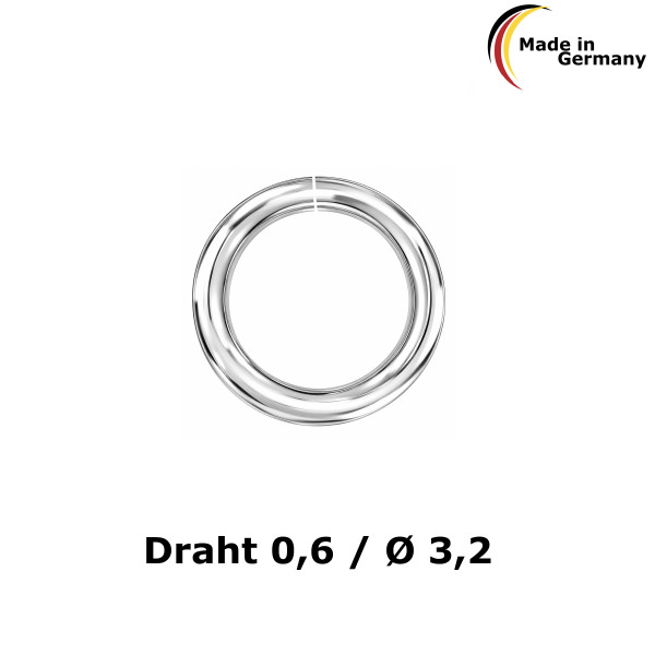 F9034SW finding ring short open 0,6-3,2 925/- silver plated