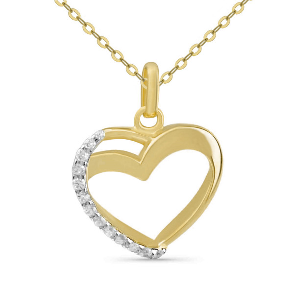 2428ah pendant heart CZ 333/-