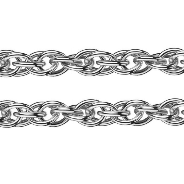 001460-851100-045--1460-45 Doppel-Anker-Collier 2,0 Bronze rhodiniert